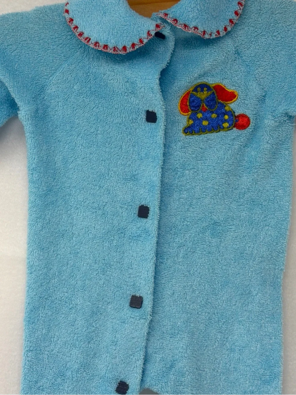 Vintage Lullaby Land Terry Cloth Baby Sleep Romper Size 0-3 Months